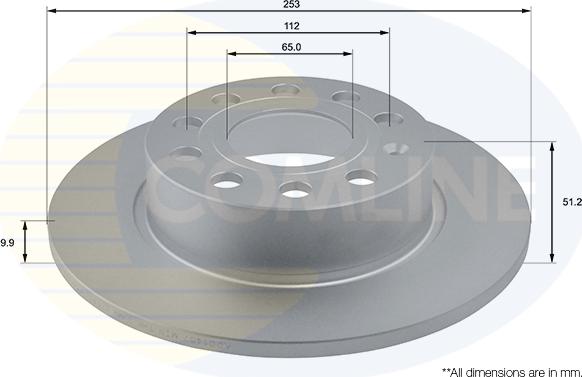 Comline ADC1457 - Brake Disc autospares.lv