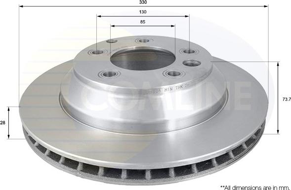 Comline ADC1460V - Brake Disc autospares.lv