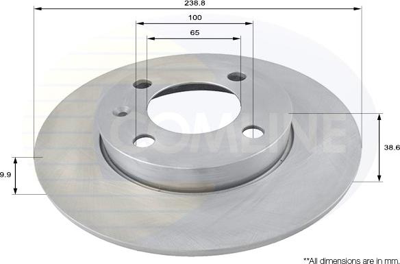 Comline ADC1401 - Brake Disc autospares.lv