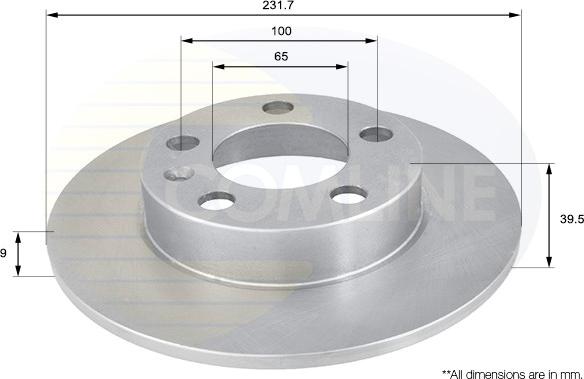 Comline ADC1414 - Brake Disc autospares.lv