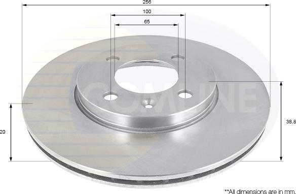 Comline ADC1410V - Brake Disc autospares.lv