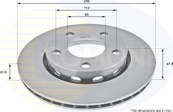 Comline ADC1489V - Brake Disc autospares.lv