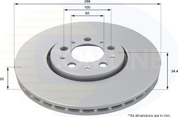 Comline ADC1420V - Brake Disc autospares.lv