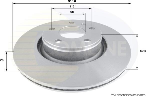 Comline ADC1470V - Brake Disc autospares.lv