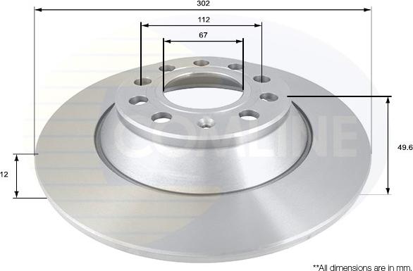 Comline ADC1471 - Brake Disc autospares.lv