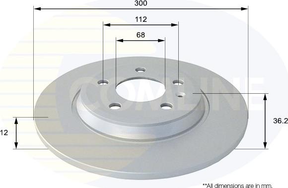 Comline ADC1478 - Brake Disc autospares.lv