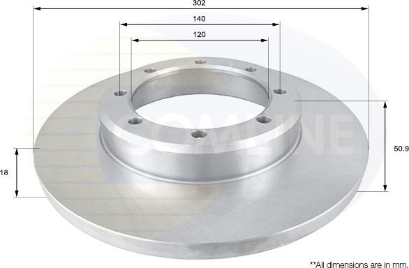 Comline ADC1598 - Brake Disc autospares.lv