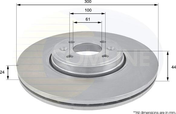 Comline ADC1556V - Brake Disc autospares.lv