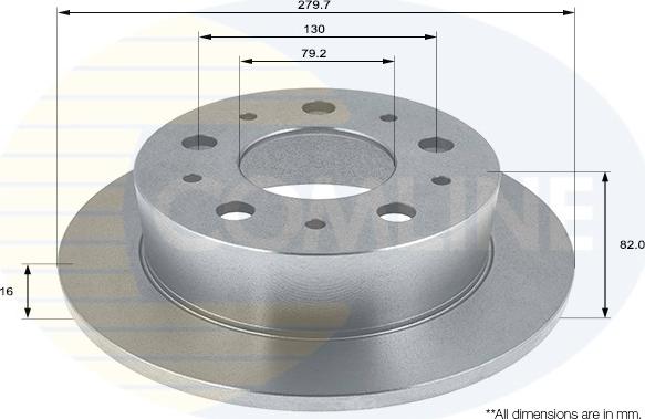 Comline ADC1564 - Brake Disc autospares.lv