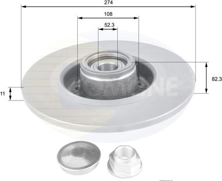 Comline ADC1560 - Brake Disc autospares.lv