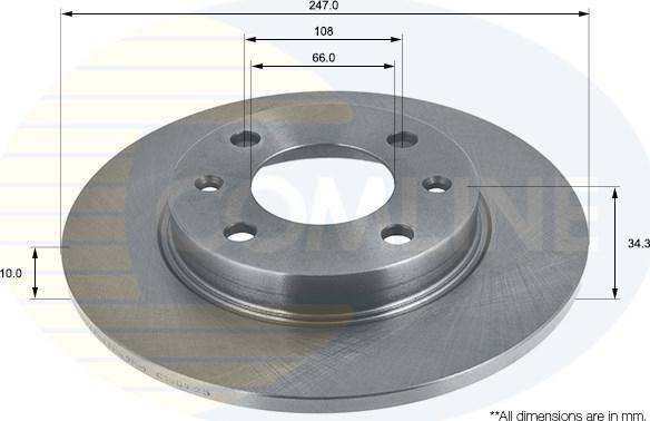 Comline ADC1502 - Brake Disc autospares.lv