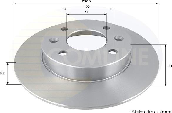 Comline ADC1515 - Brake Disc autospares.lv