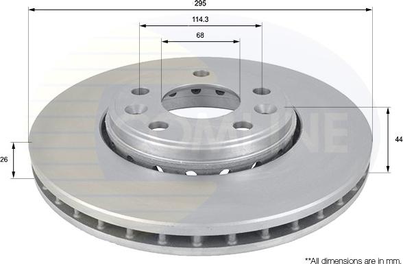 Comline ADC1584V - Brake Disc autospares.lv