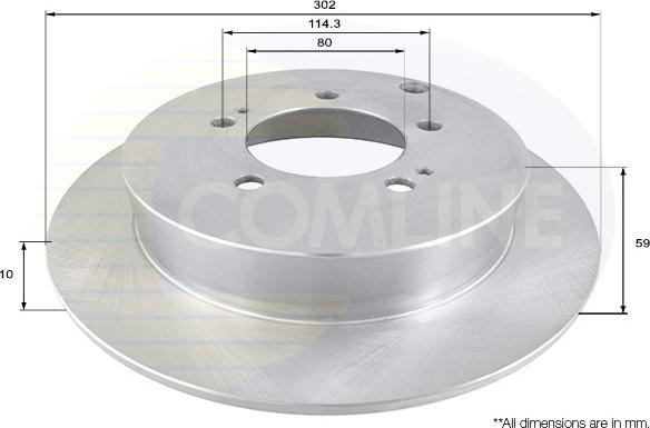 Comline ADC1586 - Brake Disc autospares.lv