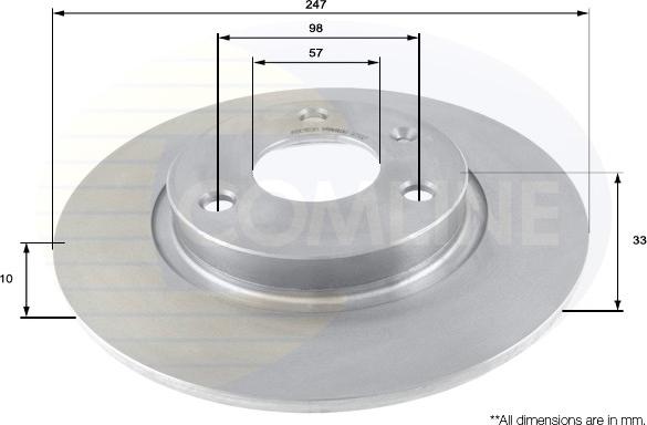 Comline ADC1530 - Brake Disc autospares.lv