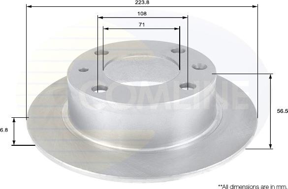 Comline ADC1529 - Brake Disc autospares.lv