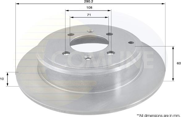 Comline ADC1524 - Brake Disc autospares.lv