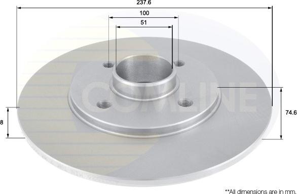 Comline ADC1526 - Brake Disc autospares.lv