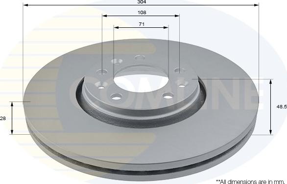 Comline ADC1579V - Brake Disc autospares.lv