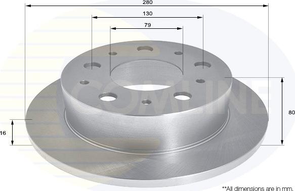 Comline ADC1578 - Brake Disc autospares.lv