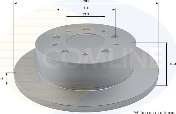 Comline ADC1577 - Brake Disc autospares.lv