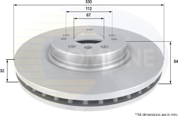 Comline ADC1648V - Brake Disc autospares.lv