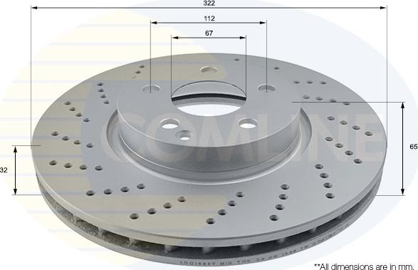 Comline ADC1655V - Brake Disc autospares.lv