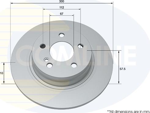 Comline ADC1663 - Brake Disc autospares.lv