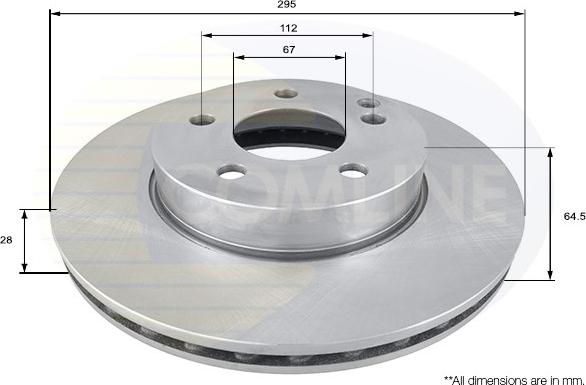 Comline ADC1662V - Brake Disc autospares.lv