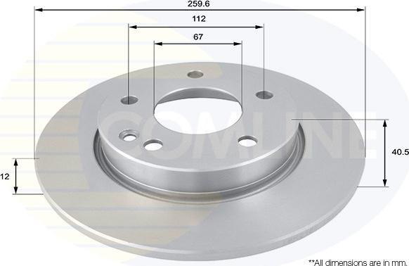 Comline ADC1606 - Brake Disc autospares.lv