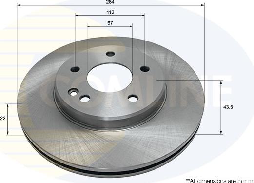 Comline ADC1602V - Brake Disc autospares.lv