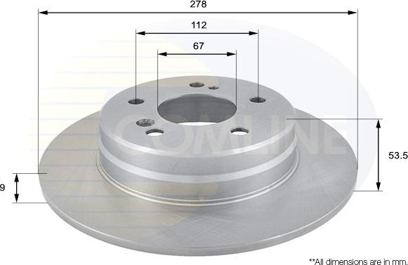 Comline ADC1616 - Brake Disc autospares.lv