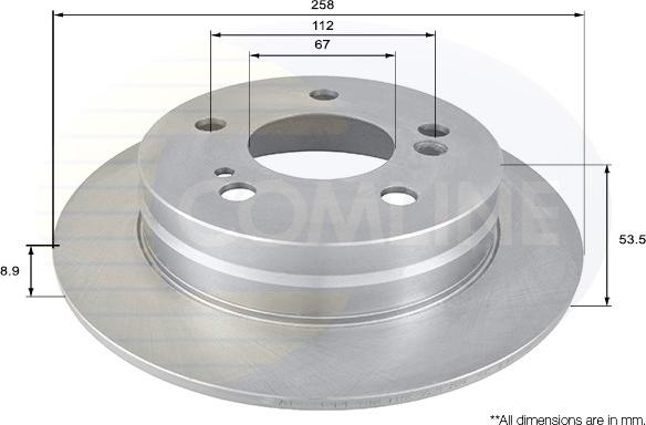 Comline ADC1611 - Brake Disc autospares.lv