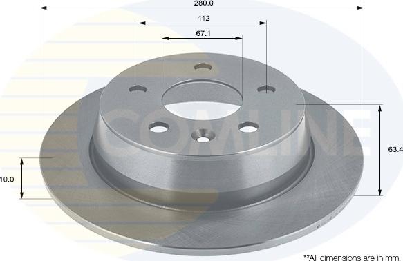 Comline ADC1613 - Brake Disc autospares.lv