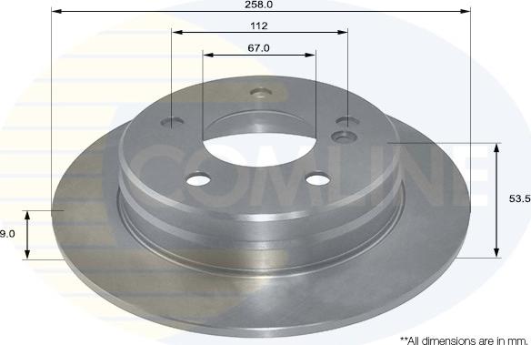 Comline ADC1612 - Brake Disc autospares.lv