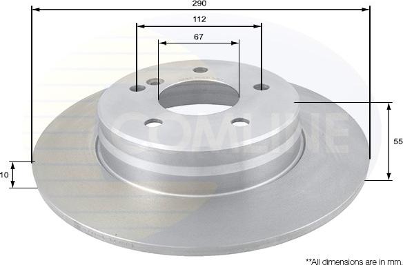 Comline ADC1635 - Brake Disc autospares.lv