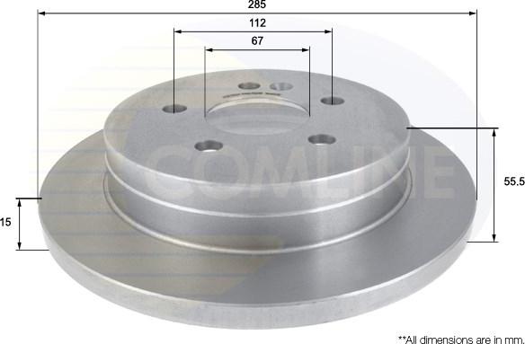 Comline ADC1631 - Brake Disc autospares.lv