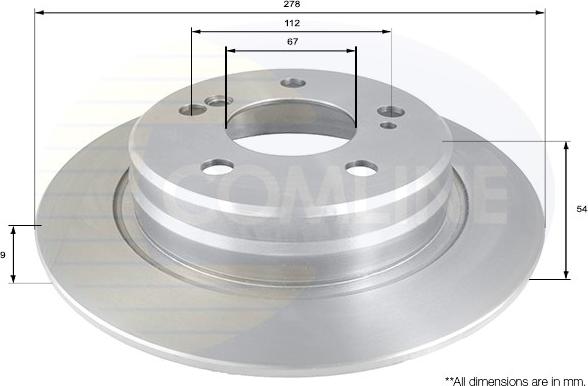 Comline ADC1629 - Brake Disc autospares.lv