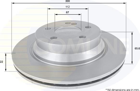 Comline ADC1626V - Brake Disc autospares.lv