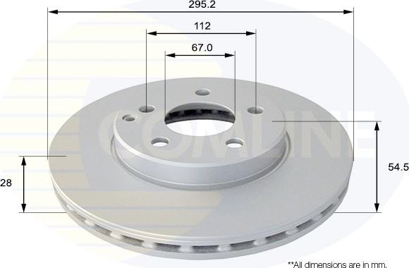 Comline ADC1623V - Brake Disc autospares.lv