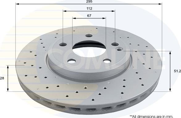 Comline ADC1679V - Brake Disc autospares.lv