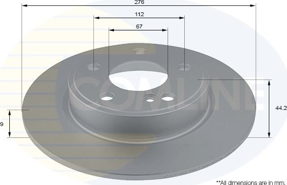 Comline ADC1670 - Brake Disc autospares.lv