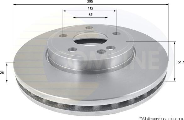 Comline ADC1678V - Brake Disc autospares.lv