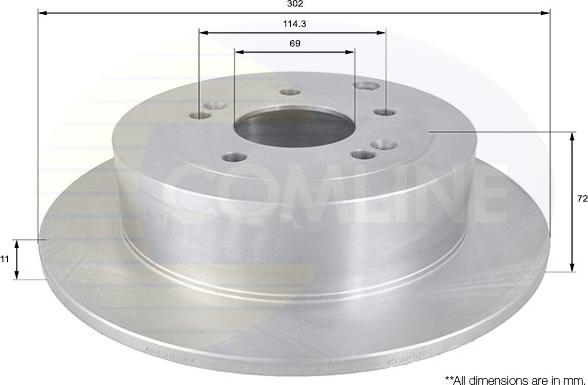 Comline ADC1094 - Brake Disc autospares.lv