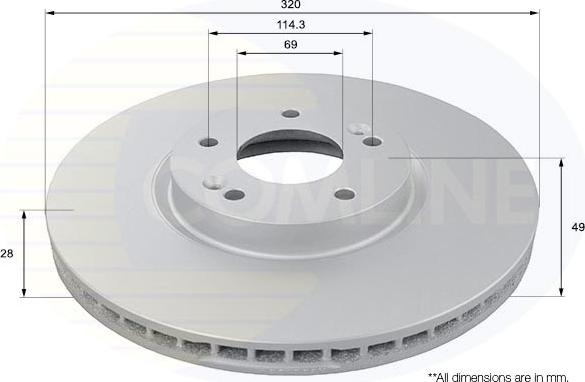 Comline ADC1096V - Brake Disc autospares.lv