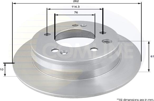 Comline ADC1090 - Brake Disc autospares.lv