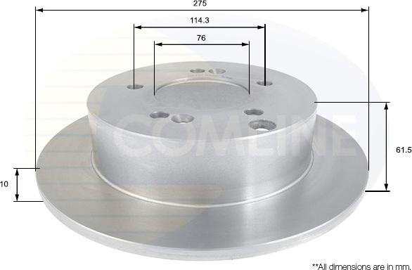 Comline ADC1093 - Brake Disc autospares.lv