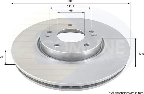 Comline ADC1092V - Brake Disc autospares.lv