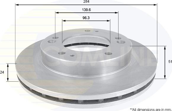 Comline ADC1049V - Brake Disc autospares.lv