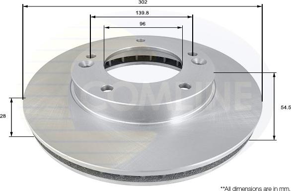 Comline ADC1051V - Brake Disc autospares.lv